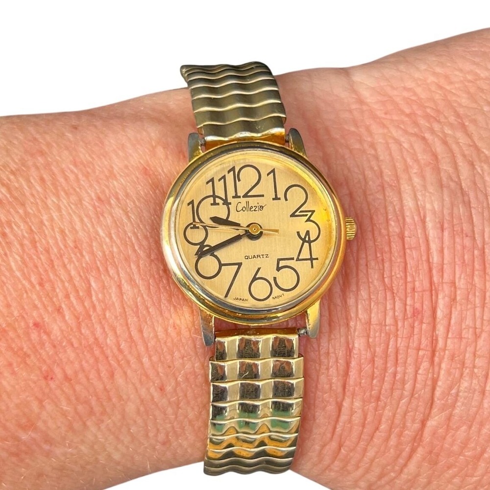 Vintage Collezio Gold-Tone Watch with Speidel Expansion Band - Picture 7 of 7